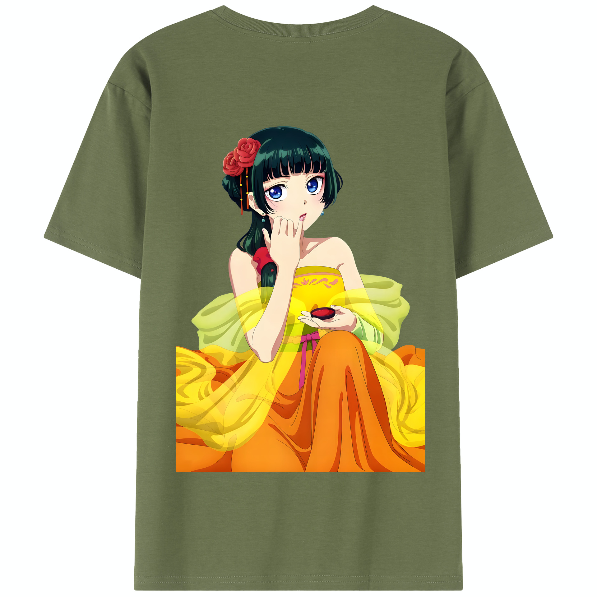 （画像用） 薬屋のひとりごと The Apothecary Diaries 綿100％半袖Tシャツ（背面プリント）